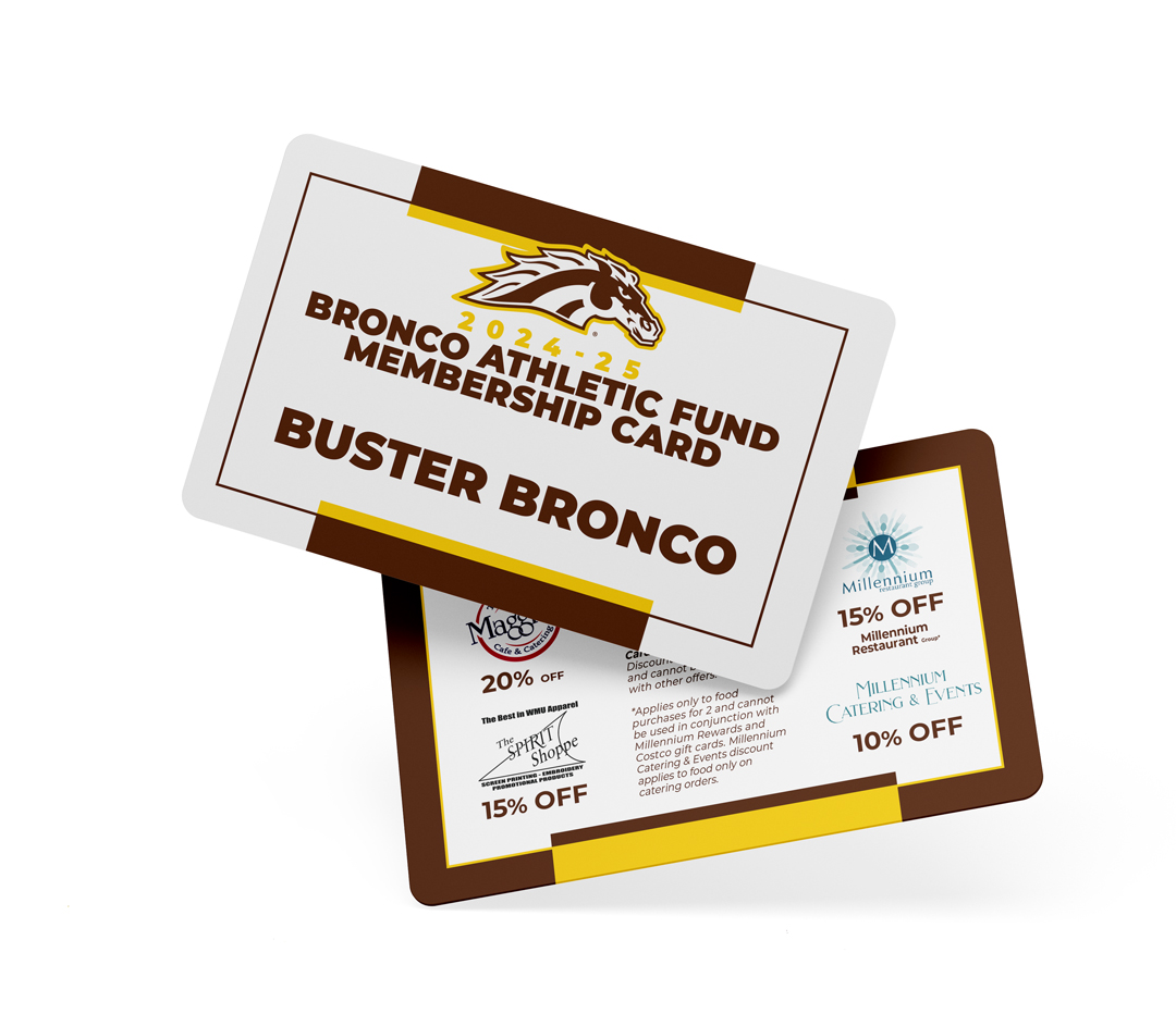 Bronco Athletic Fund Membership Card
