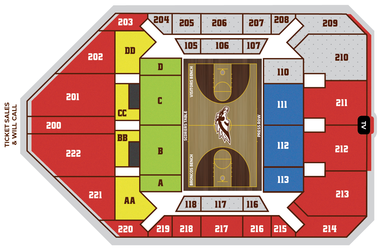 University Arena Seating Chart